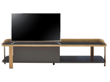 POSTMODERNE - Low wood veneer TV cabinet by Ligne Roset - view 2